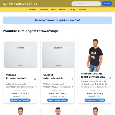 Screenshot fernwartung24.de