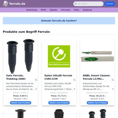 Screenshot ferrule.de