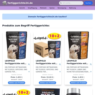 Screenshot fertiggerichte24.de