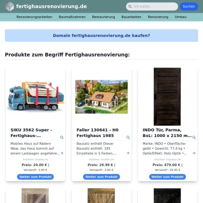 Screenshot fertighausrenovierung.de