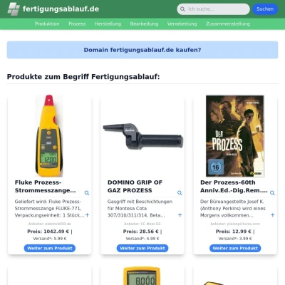 Screenshot fertigungsablauf.de