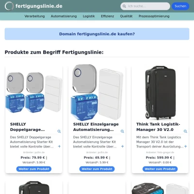 Screenshot fertigungslinie.de