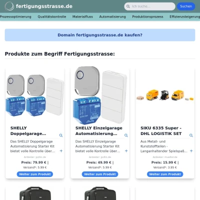 Screenshot fertigungsstrasse.de