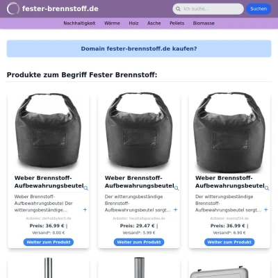 Screenshot fester-brennstoff.de