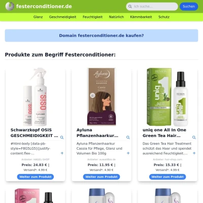 Screenshot festerconditioner.de