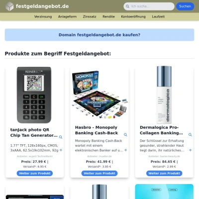 Screenshot festgeldangebot.de