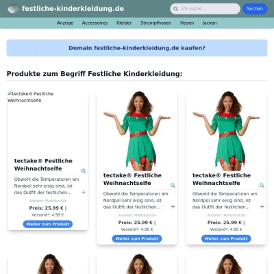 Screenshot festliche-kinderkleidung.de