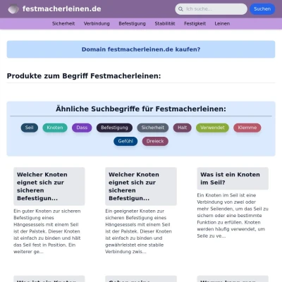 Screenshot festmacherleinen.de