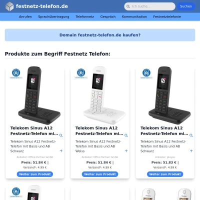 Screenshot festnetz-telefon.de