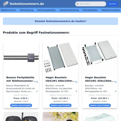 Screenshot festnetznummern.de