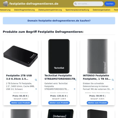 Screenshot festplatte-defragmentieren.de