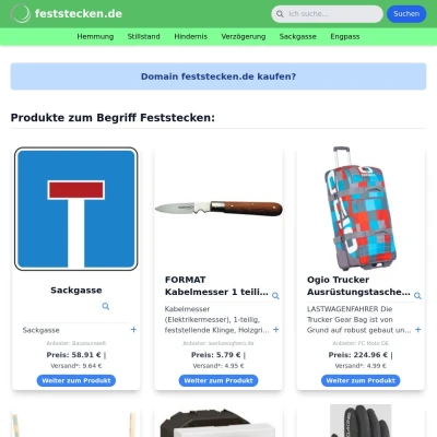 Screenshot feststecken.de