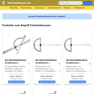 Screenshot feststellmesser.de