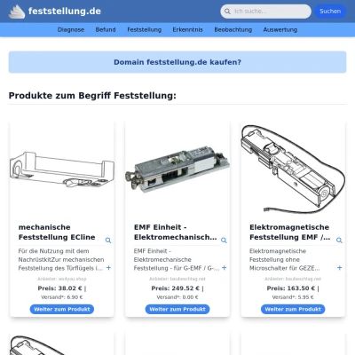Screenshot feststellung.de