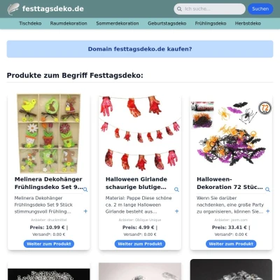 Screenshot festtagsdeko.de