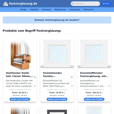 Screenshot festverglasung.de