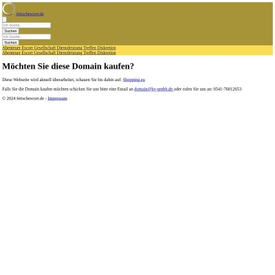 Screenshot fetischescort.de