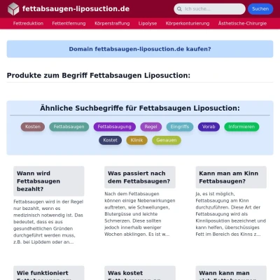 Screenshot fettabsaugen-liposuction.de