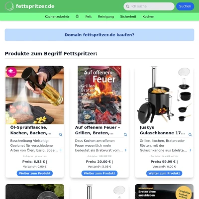 Screenshot fettspritzer.de