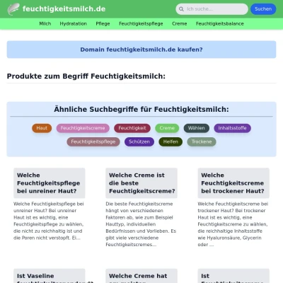 Screenshot feuchtigkeitsmilch.de