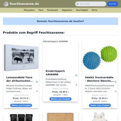 Screenshot feuchtsavanne.de