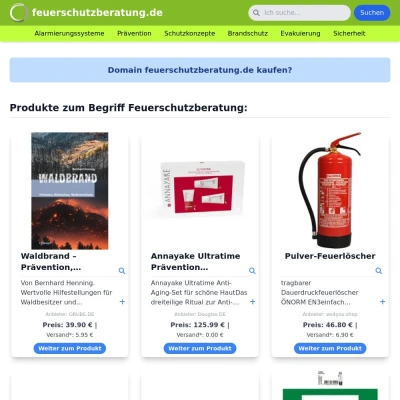 Screenshot feuerschutzberatung.de