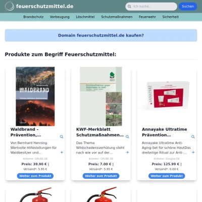 Screenshot feuerschutzmittel.de