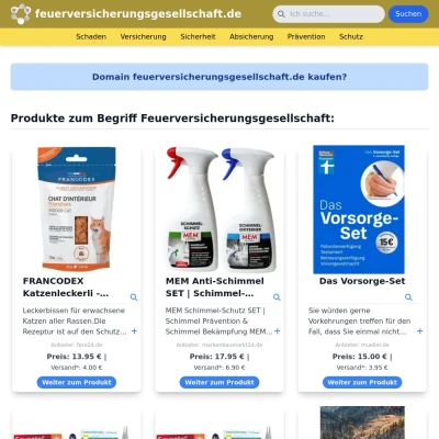 Screenshot feuerversicherungsgesellschaft.de