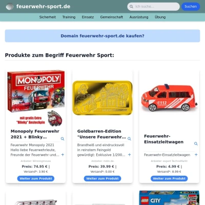 Screenshot feuerwehr-sport.de