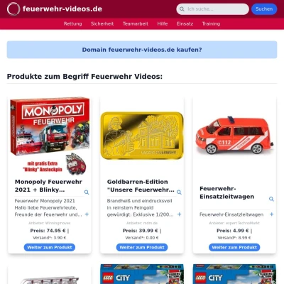 Screenshot feuerwehr-videos.de