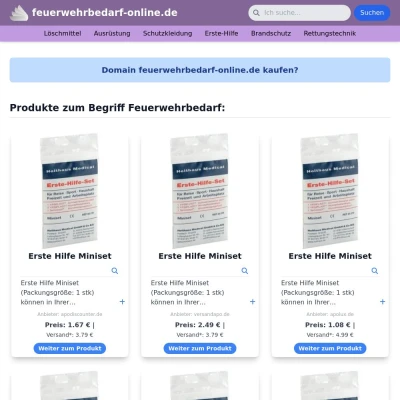 Screenshot feuerwehrbedarf-online.de