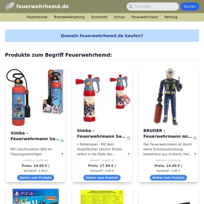 Screenshot feuerwehrhemd.de