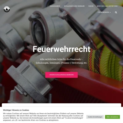 Screenshot feuerwehrrecht.de