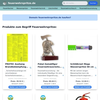 Screenshot feuerwehrspritze.de