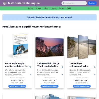 Screenshot fewo-ferienwohnung.de