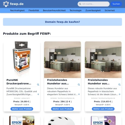 Screenshot fewp.de