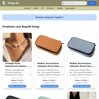 Screenshot fezig.de