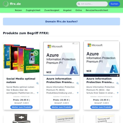 Screenshot ffrx.de