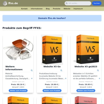 Screenshot ffxs.de