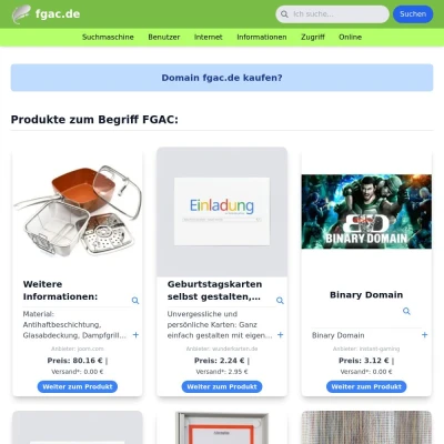 Screenshot fgac.de