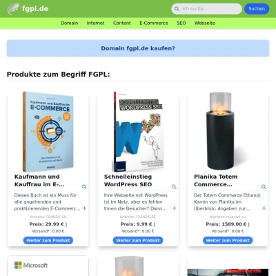 Screenshot fgpl.de