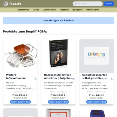 Screenshot fgsa.de