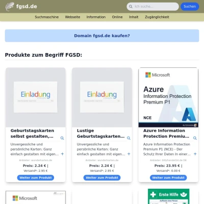 Screenshot fgsd.de