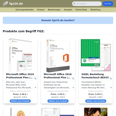 Screenshot fgz24.de