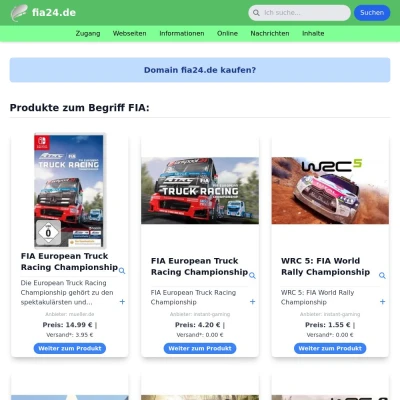Screenshot fia24.de