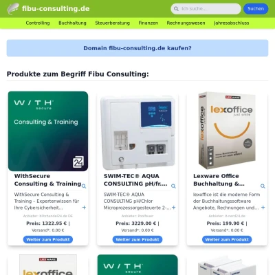 Screenshot fibu-consulting.de