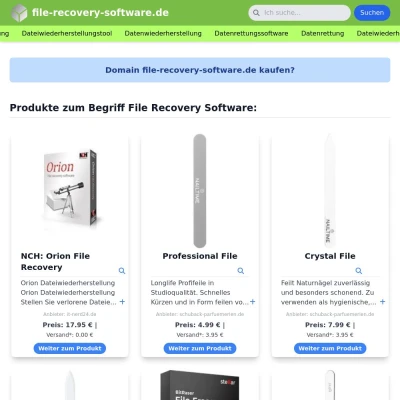 Screenshot file-recovery-software.de