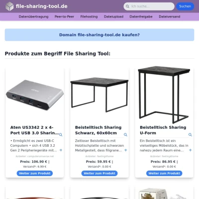 Screenshot file-sharing-tool.de