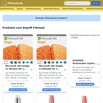 Screenshot fileload.de