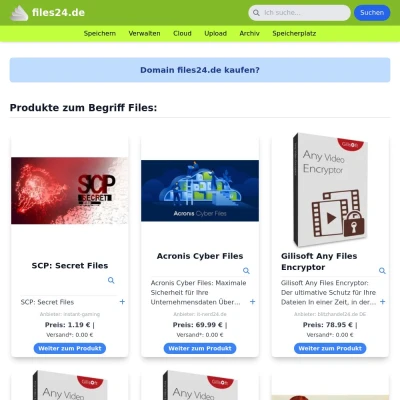 Screenshot files24.de